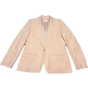 Vintage Pendleton Wool Blazer‎ Single Button Women's Yellow Solid Size See Pic